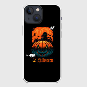 Чехол для iPhone 13 mini с принтом Кладбище Halloween в Санкт-Петербурге,  |  | 31 октября | halloween | день всех святых | летучая мышь | праздник | тыква | хэллоуин | хэлоуин