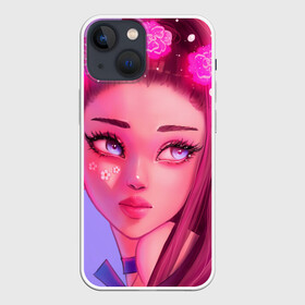 Чехол для iPhone 13 mini с принтом Нарисованная Ариана в Санкт-Петербурге,  |  | ariana grande | pop | rap | rep | ариана гранде | исполнители | исполнитель | музыка | поп | попса | реп