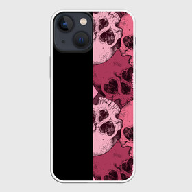 Чехол для iPhone 13 mini с принтом Dark and Skull в Санкт-Петербурге,  |  | Тематика изображения на принте: cranial | cranium | dark and skull | dark skull | skull | skulls | скелет | череп | черепа | черепной