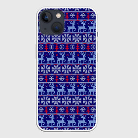 Чехол для iPhone 13 с принтом Very merry christmas and happy new year в Санкт-Петербурге,  |  | вязание | новый год | олень | рождество | снежинка