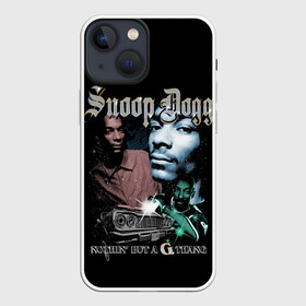 Чехол для iPhone 13 mini с принтом Snoop Doggy Dogg в Санкт-Петербурге,  |  | black | calvin | dogg | gangsta | hip hop | music | rap | snoop | usa | гангстер | дог | крутой | музыка | рэп | снуп | сша | хип хоп