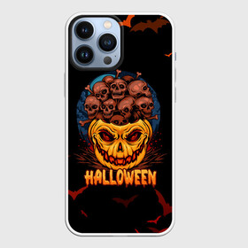 Чехол для iPhone 13 Pro Max с принтом ТЫКВА С ЧЕРЕПАМИ в Санкт-Петербурге,  |  | halloween | haloween | pumpkin | pumpkin with skulls | skulls in a pumpkin | тыква | тыква с черепами | хеллоин | хеллоуин | хелоин | хелоуин | хэллоин | хэллоуин | хэлоин | хэлоуин | черепа в тыкве