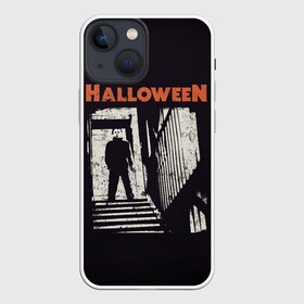 Чехол для iPhone 13 mini с принтом Майкл Майерс. Хэллоуин в Санкт-Петербурге,  |  | face | ghost | ghouls | halloween | killer | leather | michael | monster | myers | кожаное | лицо | майерс | майкл | монстр | призрак | упырь | хэллоуин
