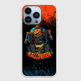 Чехол для iPhone 13 Pro с принтом ПУГАЛО ИЗ ТЫКВЫ | HALLOWEEN в Санкт-Петербурге,  |  | Тематика изображения на принте: halloween | haloween | pumpkin | scarecrow | огородное пугало | пугало | страшила | тыква | хеллоин | хеллоуин | хелоин | хелоуин | хэллоин | хэллоуин | хэлоин | хэлоуин | чучело