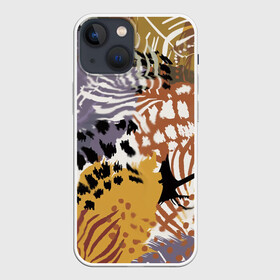 Чехол для iPhone 13 mini с принтом Зебра Пятнистая в Санкт-Петербурге,  |  | абстракция | африканский мотив | зебра | когти | тропики