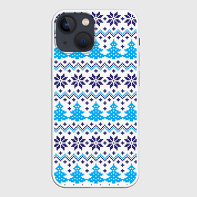 Чехол для iPhone 13 mini с принтом Сибирская зима 2022 в Санкт-Петербурге,  |  | елка | зима | россия | сибирь | снежинка