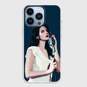 Чехол для iPhone 13 Pro с принтом Лана с микрофоном в Санкт-Петербурге,  |  | lana del ray | pop music | исполнитель | исполнительница | лана дел рэй | музыка | поп | попса