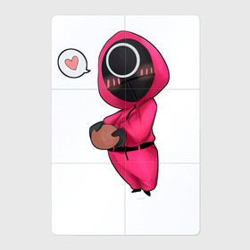 Магнитный плакат 2Х3 с принтом Игра в кальмара - милая девушка в Санкт-Петербурге, Полимерный материал с магнитным слоем | 6 деталей размером 9*9 см | among us | squid game | выживание | игра в кальмара | кальмар | корейский | корея | хван чжун хо | чо сан