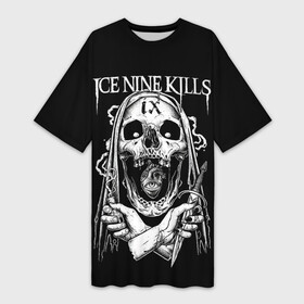 Платье-футболка 3D с принтом Ice Nine Kills, The Silver Scream в Санкт-Петербурге,  |  | heavy metal | ice nine | ice nine kills | ink | the silver scream | группы | метал | музыка | рок