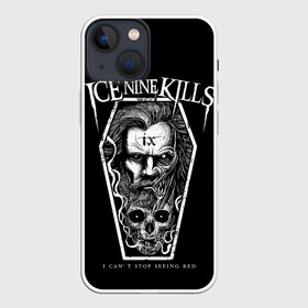 Чехол для iPhone 13 mini с принтом Ice Nine Kills,  I cant stop seeing red в Санкт-Петербурге,  |  | Тематика изображения на принте: heavy metal | ice nine | ice nine kills | ink | группы | метал | музыка | рок