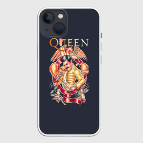 Чехол для iPhone 13 с принтом Queen   Фредди Меркьюри в Санкт-Петербурге,  |  | freddie mercury | queen | quen | глэм | квин | королева | куин | меркури | меркьюри | музыкант | мэркури | певец | песня | поп | рок группа | фаррух булсара | фредди | фреди | хард | хардрок