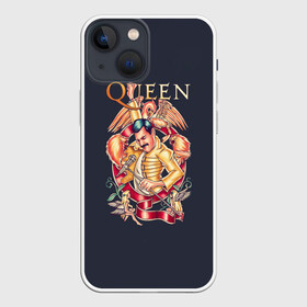 Чехол для iPhone 13 mini с принтом Queen   Фредди Меркьюри в Санкт-Петербурге,  |  | freddie mercury | queen | quen | глэм | квин | королева | куин | меркури | меркьюри | музыкант | мэркури | певец | песня | поп | рок группа | фаррух булсара | фредди | фреди | хард | хардрок