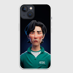 Чехол для iPhone 13 с принтом Сон Ги Хун в Санкт-Петербурге,  |  | squid game | игра в кальмара | игра на выживание | сериал | сериалы