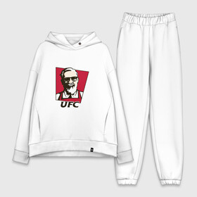 Женский костюм хлопок Oversize с принтом UFC  KFC в Санкт-Петербурге,  |  | kfc | mcgregor | ufc | бои без правил | бокс | борьба | прикол