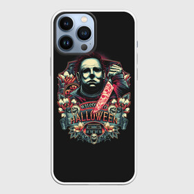 Чехол для iPhone 13 Pro Max с принтом Welcome to Halloween в Санкт-Петербурге,  |  | autumm | christsmas | face | from | ghost | halloween | killer | laurie | leather | michael | myers | mystic | retro | the | view | window | вид | из | кожаное | лицо | лори | майерс | майкл | мистика | окна | осень | призраки | ретро | рож