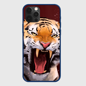Чехол для iPhone 12 Pro Max с принтом Тигр красавчик сердится в Санкт-Петербурге, Силикон |  | Тематика изображения на принте: 2022 | aggressive | angry | fangs | new year | open mouth | predator | tiger | year of the tiger | агрессивный | год тигра | клыки | новый год | открытая пасть | сердитый | тигр | хищник
