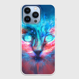 Чехол для iPhone 13 Pro с принтом ВСЕЛЕНСКИЙ КОТ в Санкт-Петербурге,  |  | animals | astronomy | cat | night | space | stars | голова | домашние | животные | звезды | зверь | космос | кот | котик | лицо | небо | пушистый