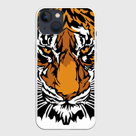Чехол для iPhone 13 с принтом Взгляд хозяина джунглей в Санкт-Петербурге,  |  | 2022 | african | direct look | master of the jungle | muzzle | new year | predator | tiger | year of the tiger | африканский | год тигра | новый год | прямой взгляд | тигр | хищник | хозяин джунглей
