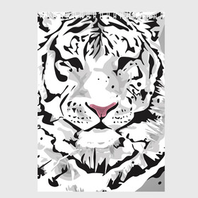 Скетчбук с принтом Белый снежный тигр в Санкт-Петербурге, 100% бумага
 | 48 листов, плотность листов — 100 г/м2, плотность картонной обложки — 250 г/м2. Листы скреплены сверху удобной пружинной спиралью | 2022 | art | beast | new year | predator | splashes and drops | white tiger | year of the tiger | белый тигр | брызги и капли | год тигра | зверь | искусство | новый год | хищник