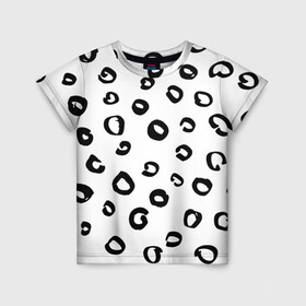 Детская футболка 3D с принтом Леопардовый окрас в Санкт-Петербурге, 100% гипоаллергенный полиэфир | прямой крой, круглый вырез горловины, длина до линии бедер, чуть спущенное плечо, ткань немного тянется | дизайнерский | животные | леопард | паттерн | полный принт | тренд | фул
