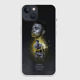 Чехол для iPhone 13 с принтом Дерись смолоду в Санкт-Петербурге,  |  | box | muhammad ali | sport | sports | sportsmen | бокс | легенда | мухаммад али | спорт | спортсмен