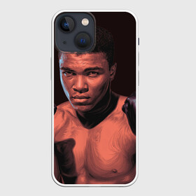 Чехол для iPhone 13 mini с принтом Перед боем в Санкт-Петербурге,  |  | box | muhammad ali | sport | sports | sportsmen | бокс | легенда | мухаммад али | мухаммед али | спорт | спортсмен