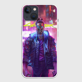 Чехол для iPhone 13 с принтом CYBERPUNK 2077 SAMURAI, ХАОС в Санкт-Петербурге,  |  | cd project red | cyberpunk 2077 | demon | keanu reeves | maelstrom | militech | quadra | samurai | smile | trauma | trauma team | демон | киану ривз | киберпанк 2077 | милитех | самурай | смайл