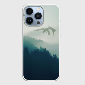 Чехол для iPhone 13 Pro с принтом ДРАКОНЫ НАД ЛЕСОМ   DRAGON в Санкт-Петербурге,  |  | dovahkiin | dragon | dragonborn | forest | fus ro dah | skyrim | tes | the elder scrolls skyrim | докавин | драгонборн | драконы | лес | природа | скайрим