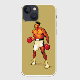 Чехол для iPhone 13 mini с принтом Ali Art в Санкт-Петербурге,  |  | box | muhammad ali | sport | sports | sportsmen | бокс | легенда | мухаммад али | мухаммед али | спорт | спортсмен