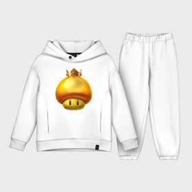 Детский костюм хлопок Oversize с принтом GoldToad в Санкт-Петербурге,  |  | bowser | bowsette | bullet bill | goomba | koopa | luigi | mario | mario heroes | nintendo | peach | power up | princess | princess peach | star | super mario | super mario bros | toad | wario | yoshi | боузер | братья марио | варио | купа | луиджи | мари