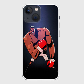 Чехол для iPhone 13 mini с принтом Мультяшный Али в Санкт-Петербурге,  |  | box | muhammad ali | sport | sports | sportsmen | бокс | легенда | мухаммад али | мухаммед | спорт | спортсмен