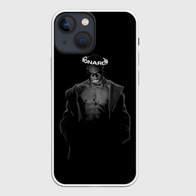 Чехол для iPhone 13 mini с принтом Travis in black в Санкт-Петербурге,  |  | hip hop | rap | rep | travis scott | исполнители | исполнитель | музыка | реп | трвис скотт | тревис скотт