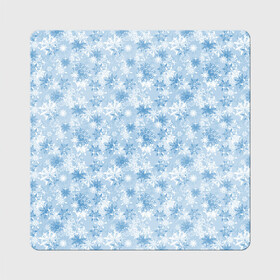 Магнит виниловый Квадрат с принтом Морозное Снежное Утро в Санкт-Петербурге, полимерный материал с магнитным слоем | размер 9*9 см, закругленные углы | merry christmas | дед мороз | ёлка | зима | мороз | новый год | подарок | праздник | рождество | с новым годом | сантаклаус | снег | снеговик | снегурочка | снежинки | снежные узоры | узоры