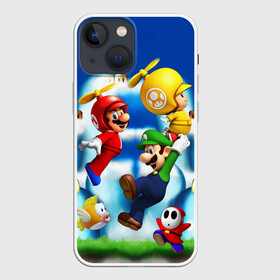 Чехол для iPhone 13 mini с принтом SuperFlyMario в Санкт-Петербурге,  |  | Тематика изображения на принте: bowser | bowsette | bullet bill | goomba | koopa | luigi | mario | mario heroes | nintendo | peach | power up | princess | princess peach | star | super mario | super mario bros | toad | wario | yoshi | боузер | братья марио | варио | купа | луиджи | мари