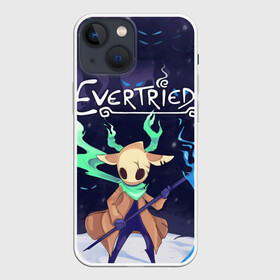 Чехол для iPhone 13 mini с принтом EVERTRIED ГЛАВНЫЙ ГЕРОЙ, в Санкт-Петербурге,  |  | evertried | fantasy | game | indie | roguelike | башня | вечный путь | игра | инди | маяк | рогалик | роуг лайк | фентези