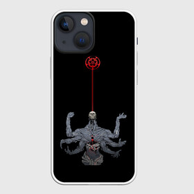 Чехол для iPhone 13 mini с принтом ложный бог в Санкт-Петербурге,  |  | armed | false | god | hands | multi | scull | кровь | многорукий | руки | череп