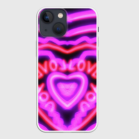 Чехол для iPhone 13 mini с принтом Lover love в Санкт-Петербурге,  |  | love | love you | lover | люблю | любовь | розовое сердце | сердечко | сердце