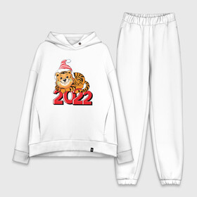 Женский костюм хлопок Oversize с принтом Тигр Новый год 2022 в Санкт-Петербурге,  |  | 2022 | год тигра | новый год | новый год 2022 | символ года | тигр | тигренок | тигрица | тигры