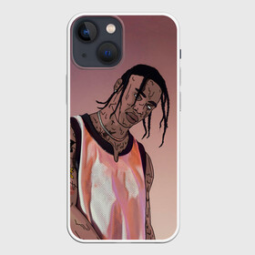 Чехол для iPhone 13 mini с принтом Потёкший Тревис в Санкт-Петербурге,  |  | hip hop | rap | rep | travis scott | исполнители | исполнитель | музыка | реп | трвис скотт | тревис скотт