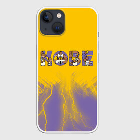 Чехол для iPhone 13 с принтом Коби Брайант (Kobe Bryant.) в Санкт-Петербурге,  |  | 24 | kobebryant | lakers | nba | баскетбол | баскетболист | коби брайант | лейкерс | нба | спорт