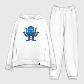 Женский костюм хлопок Oversize с принтом Ojingeo geim синий кальмар в Санкт-Петербурге,  |  | squid game | ви ха чжун | игра на выживание | королевская битва | ли чон чжэ | о ён су | пак хэ су