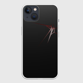 Чехол для iPhone 13 с принтом раскол в Санкт-Петербурге,  |  | красный | минимализм | раскол | трещина | фон | черный