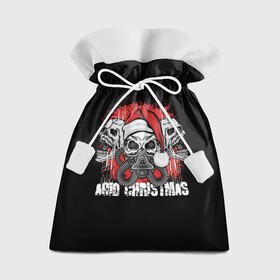 Подарочный 3D мешок с принтом Mary Christmas (черепа) в Санкт-Петербурге, 100% полиэстер | Размер: 29*39 см | christmas | merry christmas | santa claus | дед мороз | ёлка | зима | мороз | новый год | подарок | праздник | рождество | с новым годом | санта клаус | снегурочка | снежинки