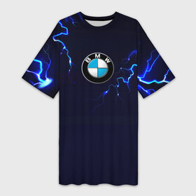 Платье-футболка 3D с принтом BMW разряд молнии. в Санкт-Петербурге,  |  | Тематика изображения на принте: bmw | bmw performance | m | motorsport | performance | бмв | моторспорт