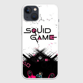 Чехол для iPhone 13 с принтом SQUID GAME | ИГРА В КАЛЬМАРА, в Санкт-Петербурге,  |  | 001 | 067 | 199 | 456 | squid game | злодей | игра | игра в кальмара | кальмары | люди в масках | на выживания | отряд стражей | сериал