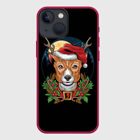 Чехол для iPhone 13 mini с принтом Рождественский Оленёнок в Санкт-Петербурге,  |  | christmas | merry christmas | santa claus | дед мороз | ёлка | новогодние олени | новый год | оленёнок бэмби | оленёнок рудольф | с новым годом | сантаклаус | свитер с оленями | северный олень | снегурочка | снежинки