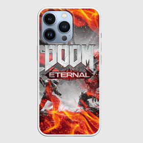 Чехол для iPhone 13 Pro с принтом DOOM ETERNAL | ДУМ ПАЛАЧ РОКА В ОГНЕ в Санкт-Петербурге,  |  | demons | devil | doom | doom eternal | doom guy | doom slayer | hell | iddqd | mark of the doom slayer | slayer | ад | гарнило | демоны | дум | палач | палач рока