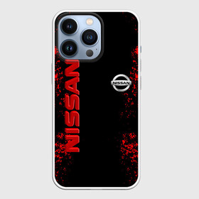 Чехол для iPhone 13 Pro с принтом NISSAN RED в Санкт-Петербурге,  |  | nissan | авто | автомобиль | логотип | марка | машина | надпись | нисан | текстура