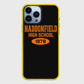 Чехол для iPhone 13 Pro Max с принтом Haddonfield High School 1978 в Санкт-Петербурге,  |  | face | haddonfield | halloween | high | killer | leather | maniac | michael | myers | mystic | school | uniform | кожаное | лицо | майерс | майкл | мистика | старшая | униформа | форма | хаддонифилд | хэллоуин | ш