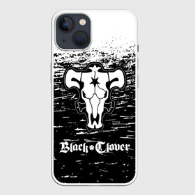 Чехол для iPhone 13 с принтом Чёрный клевер: Бык. в Санкт-Петербурге,  |  | asta | black bull | black clover | bull | clover | аста | бык | клевер | чёрный бык | чёрный клевер